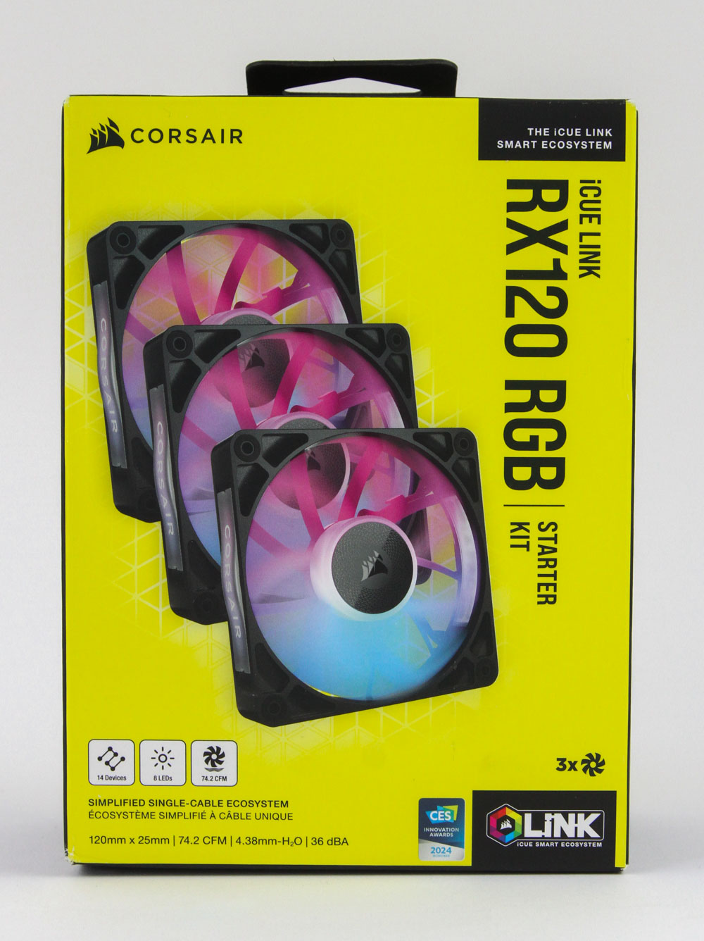 Вентилятор для корпуса Corsair iCUE Link RX120 RGB 120 mm